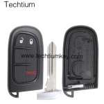 NO Battery clamp 2+1 button remote key shell for Chrysler,Dodge,Jeeep,RAM