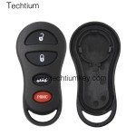 3+1 button remote key shell for Chrysler