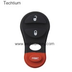 2+1 button remote key shell for Chrysler