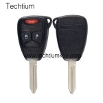 with battery clamp 2+1 button remote key shell for Chrysler