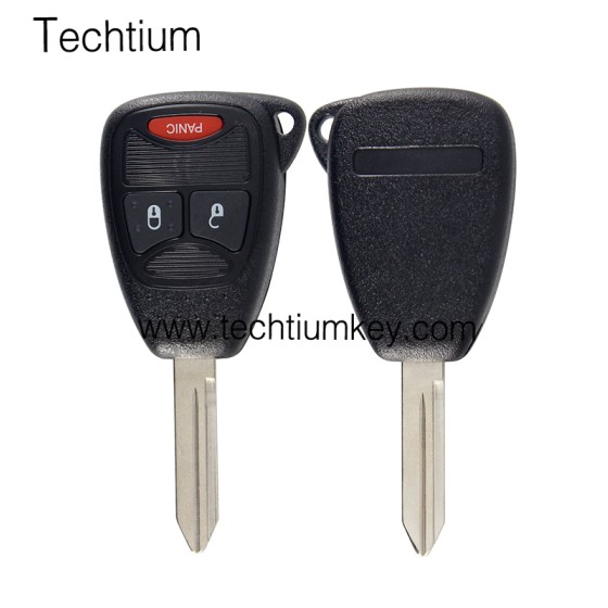 with battery clamp 2+1 button remote key shell for Chrysler