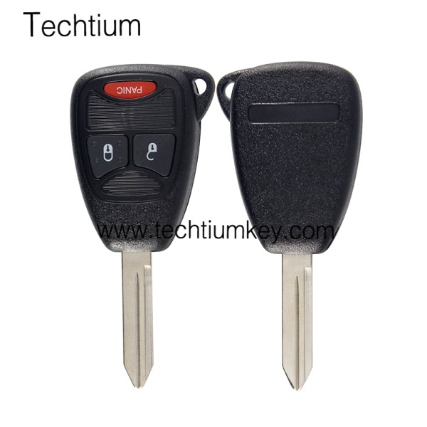 with battery clamp 2+1 button remote key shell for Chrysler