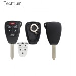 with battery clamp 5+1 button remote key shell for Chrysler