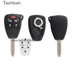 with battery clamp 4+1 button remote key shell for Chrysler