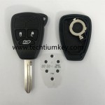 with battery clamp 3 button remote key shell for Chrysler