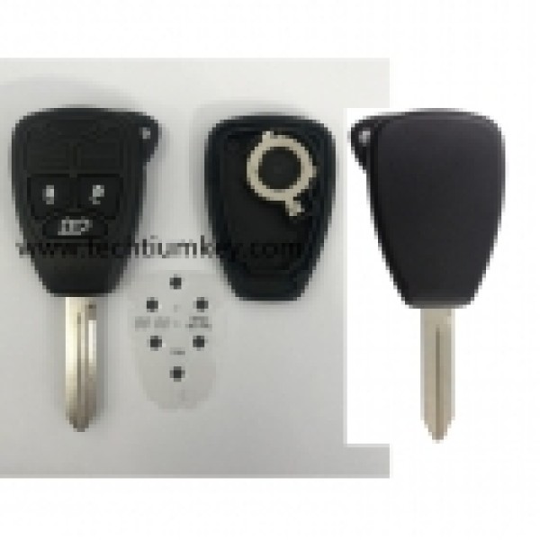 with battery clamp 3 button remote key shell for Chrysler