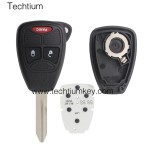with battery clamp 2+1 button remote key shell for Chrysler
