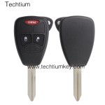 with battery clamp 2+1 button remote key shell for Chrysler