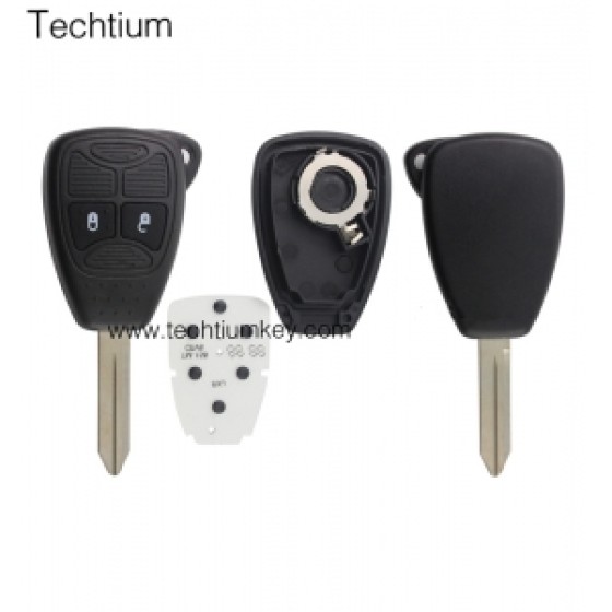 with battery clamp 2 button remote key shell for Chrysler