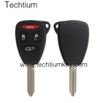 No battery clamp 3+1 button remote key shell for Chrysler