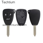 No battery clamp 3 button remote key shell for Chrysler