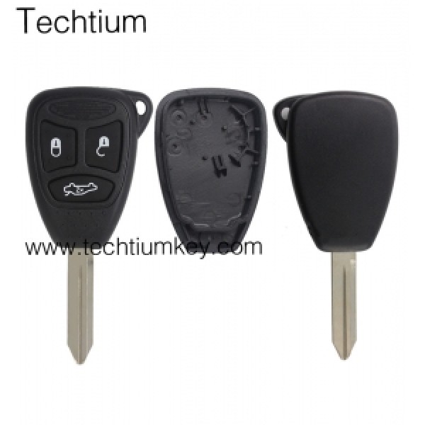 No battery clamp 3 button remote key shell for Chrysler
