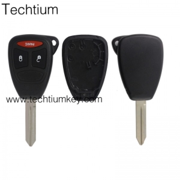 No battery clamp 2+1 button remote key shell for Chrysler