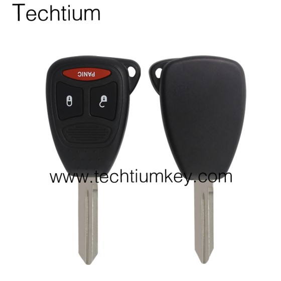 No battery clamp 2+1 button remote key shell for Chrysler