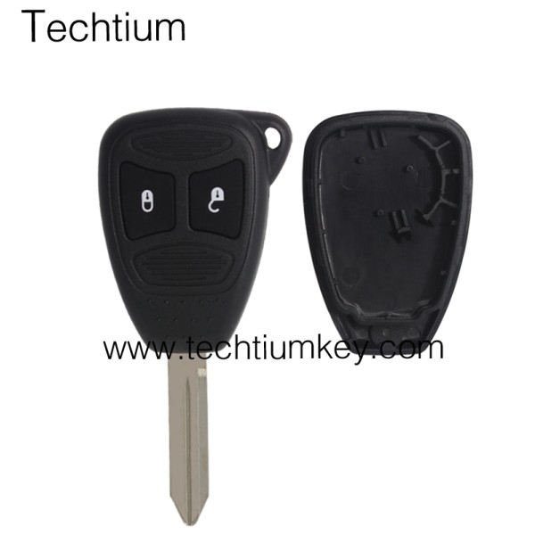 No battery clamp 2 button remote key shell for Chrysler