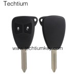 No battery clamp 2 button remote key shell for Chrysler