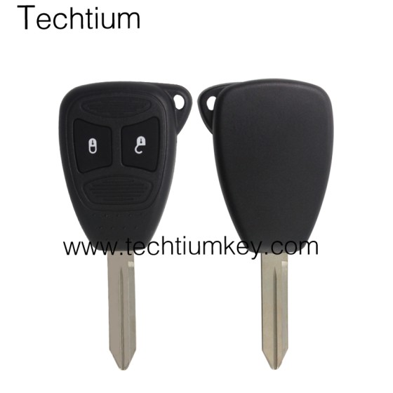 No battery clamp 2 button remote key shell for Chrysler