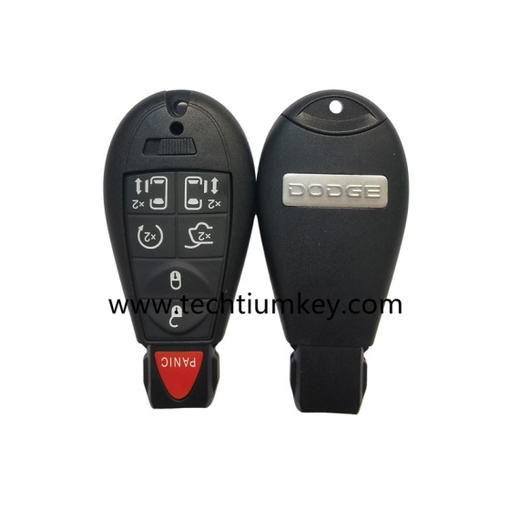 with DODGE LOGO 6+1 button remote key shell for Chrysler/Dodge/Jeep