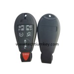 with Chrysler LOGO 6+1 button remote key shell for Chrysler/Dodge/Jeep