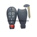 with Chrysler LOGO 6+1 button remote key shell for Chrysler/Dodge/Jeep