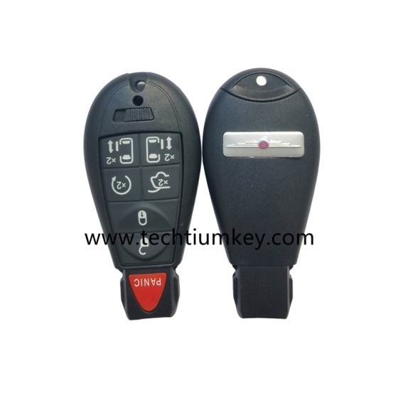 with Chrysler LOGO 6+1 button remote key shell for Chrysler/Dodge/Jeep
