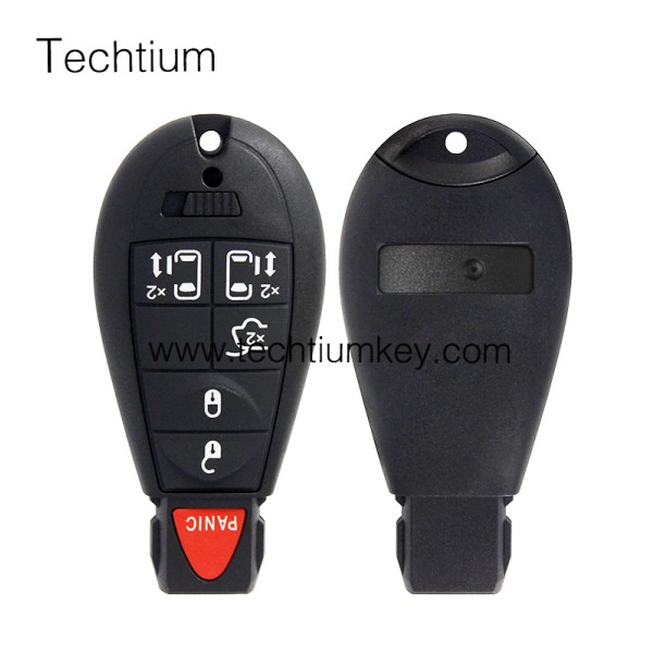 with JEEP LOGO 5+1 button remote key shell for Chrysler/Dodge/Jeep