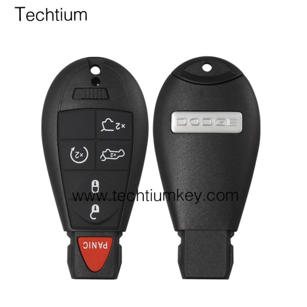 with DODGE LOGO 5+1 button remote key shell for Chrysler/Dodge/Jeep