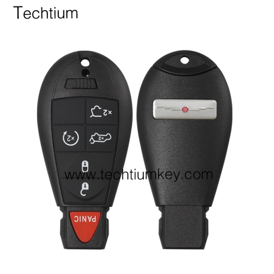 with Chrysler LOGO 5+1 button remote key shell for Chrysler/Dodge/Jeep