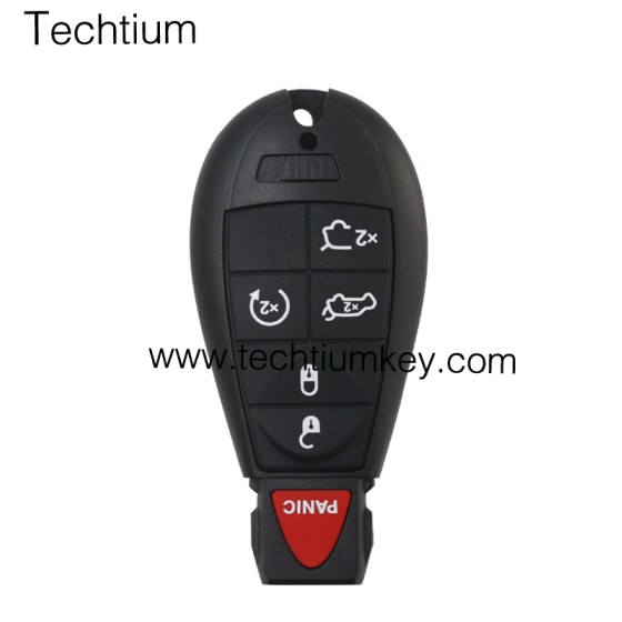 NO LOGO 5+1 button remote key shell for Chrysler/Dodge/Jeep