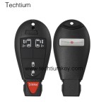 with Chrysler LOGO 4+1 button remote key shell for Chrysler/Dodge/Jeep