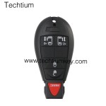 NO LOGO 4+1 button remote key shell for Chrysler/Dodge/Jeep