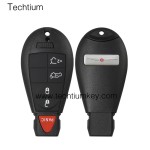 with Chrysler LOGO 4+1 button remote key shell for Chrysler/Dodge/Jeep