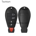 with Chrysler LOGO 4+1 button remote key shell for Chrysler/Dodge/Jeep