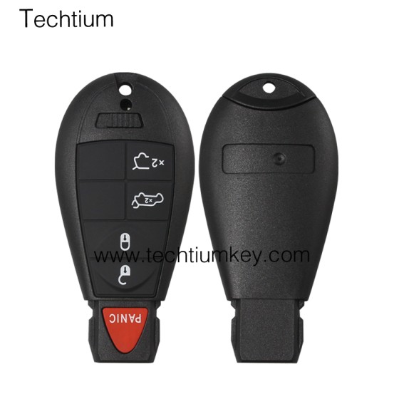 with JEEP LOGO 4+1 button remote key shell for Chrysler/Dodge/Jeep