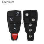 NO LOGO 4+1 button remote key shell for Chrysler/Dodge/Jeep