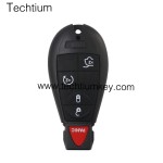 NO LOGO 4+1 button remote key shell for Chrysler/Dodge/Jeep