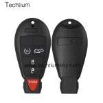 with JEEP LOGO 4+1 button remote key shell for Chrysler/Dodge/Jeep