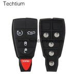 NO LOGO 4+1 button remote key shell for Chrysler/Dodge/Jeep