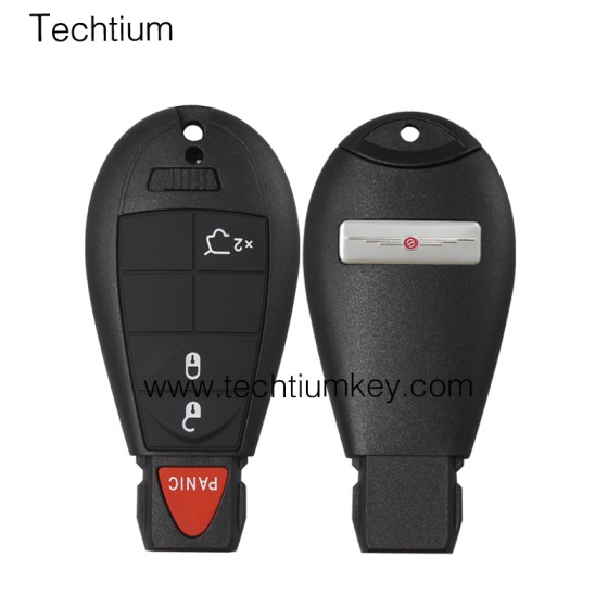 with Chrysler LOGO 3+1 button remote key shell for Chrysler/Dodge/Jeep