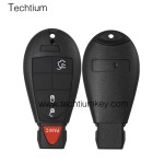with JEEP LOGO 3+1 button remote key shell for Chrysler/Dodge/Jeep
