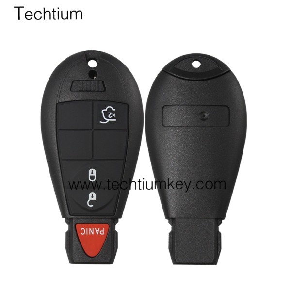 with JEEP LOGO 3+1 button remote key shell for Chrysler/Dodge/Jeep