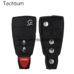 NO LOGO 3+1 button remote key shell for Chrysler/Dodge/Jeep