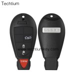 with DODGE LOGO 3+1 button remote key shell for Chrysler/Dodge/Jeep