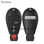 with Chrysler LOGO 3+1 button remote key shell for Chrysler/Dodge/Jeep