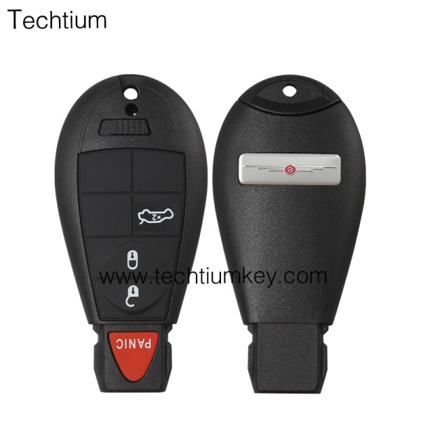with Chrysler LOGO 3+1 button remote key shell for Chrysler/Dodge/Jeep