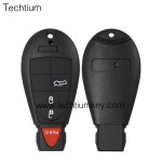 with Chrysler LOGO 3+1 button remote key shell for Chrysler/Dodge/Jeep