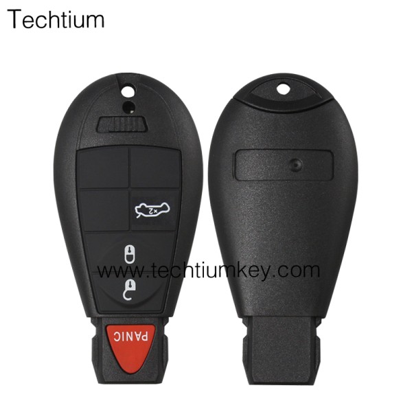 with JEEP LOGO 3+1 button remote key shell for Chrysler/Dodge/Jeep