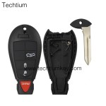 with JEEP LOGO 3+1 button remote key shell for Chrysler/Dodge/Jeep