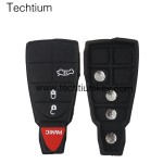 NO LOGO 3+1 button remote key shell for Chrysler/Dodge/Jeep