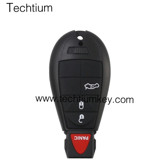 NO LOGO 3+1 button remote key shell for Chrysler/Dodge/Jeep